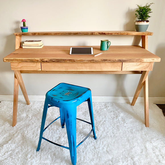 Live Edge Rustic Solid Wood Desk