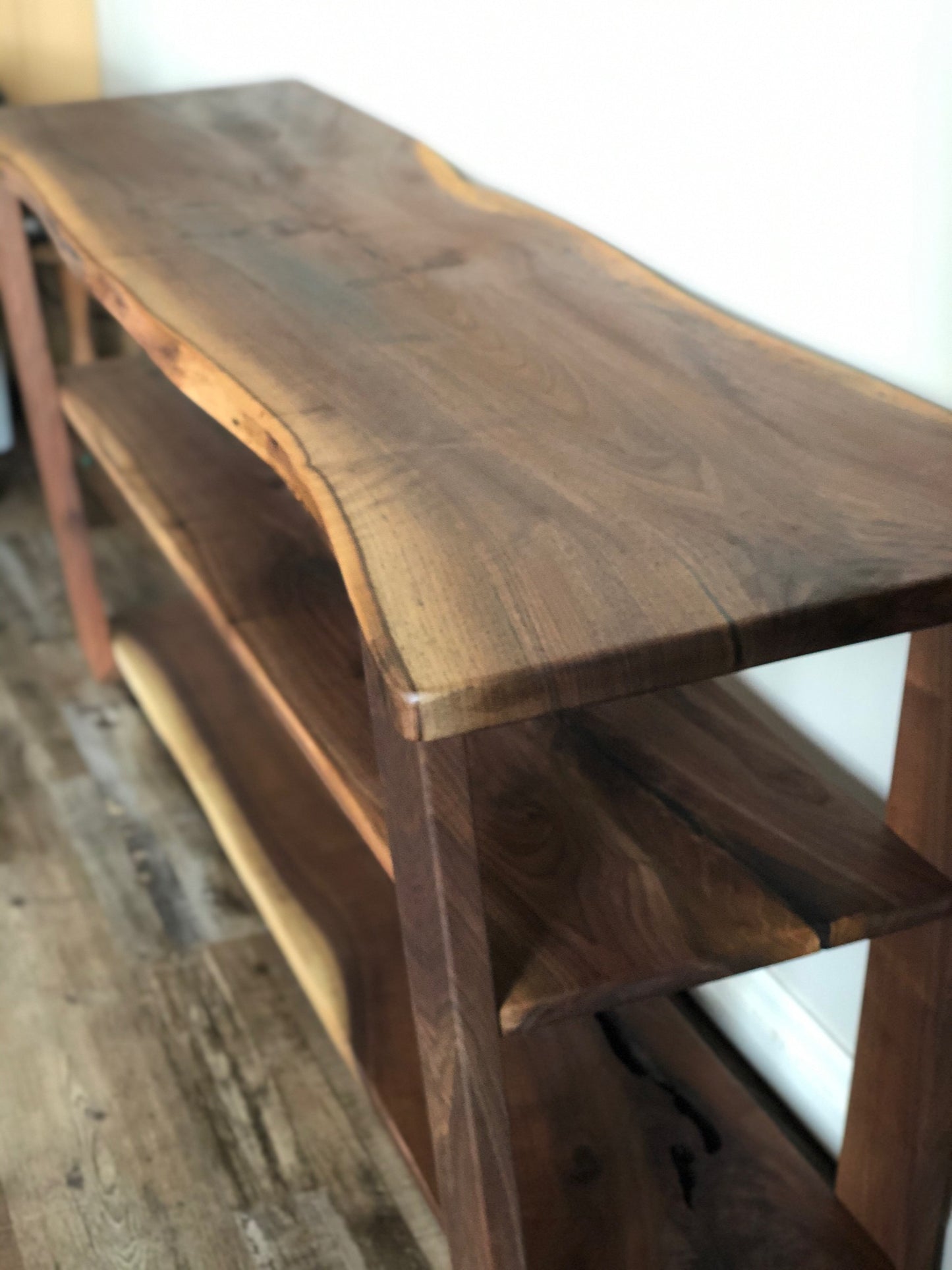 Solid Wood Media Console Table
