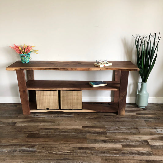Solid Wood Media Console Table